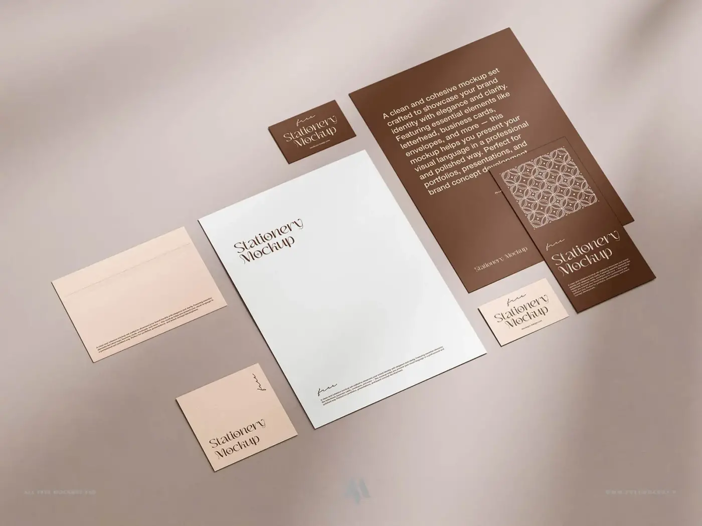 Mockup bộ nhận diện thương hiệu psd miễn phí