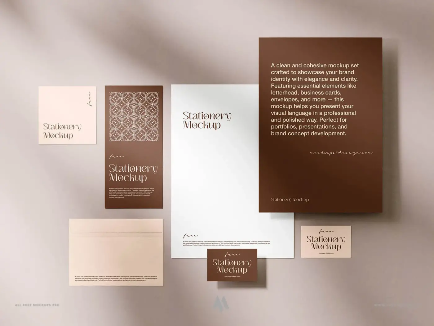 Mockup bộ nhận diện thương hiệu psd miễn phí