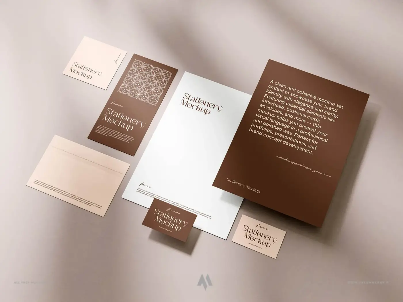 Mockup bộ nhận diện thương hiệu psd miễn phí