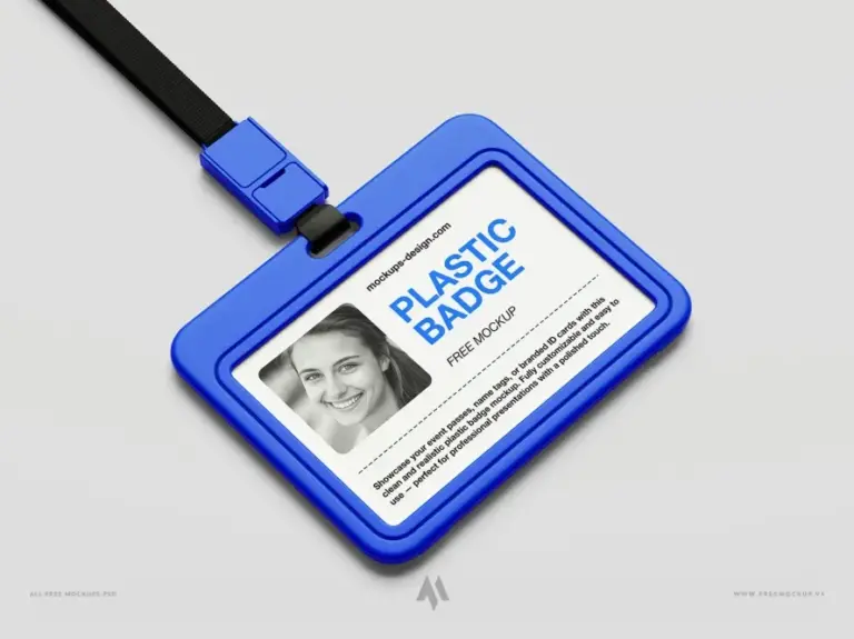 Mockup thẻ nhựa đeo chuyên nghiệp