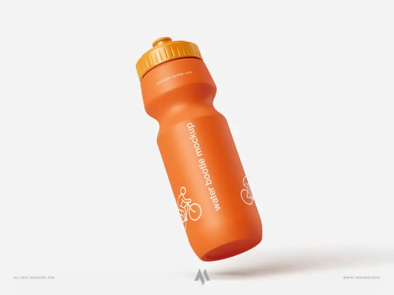 Mockup bình nước uống thể thao