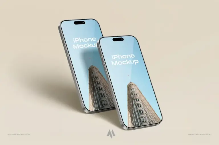 Mockup màn hình iphone