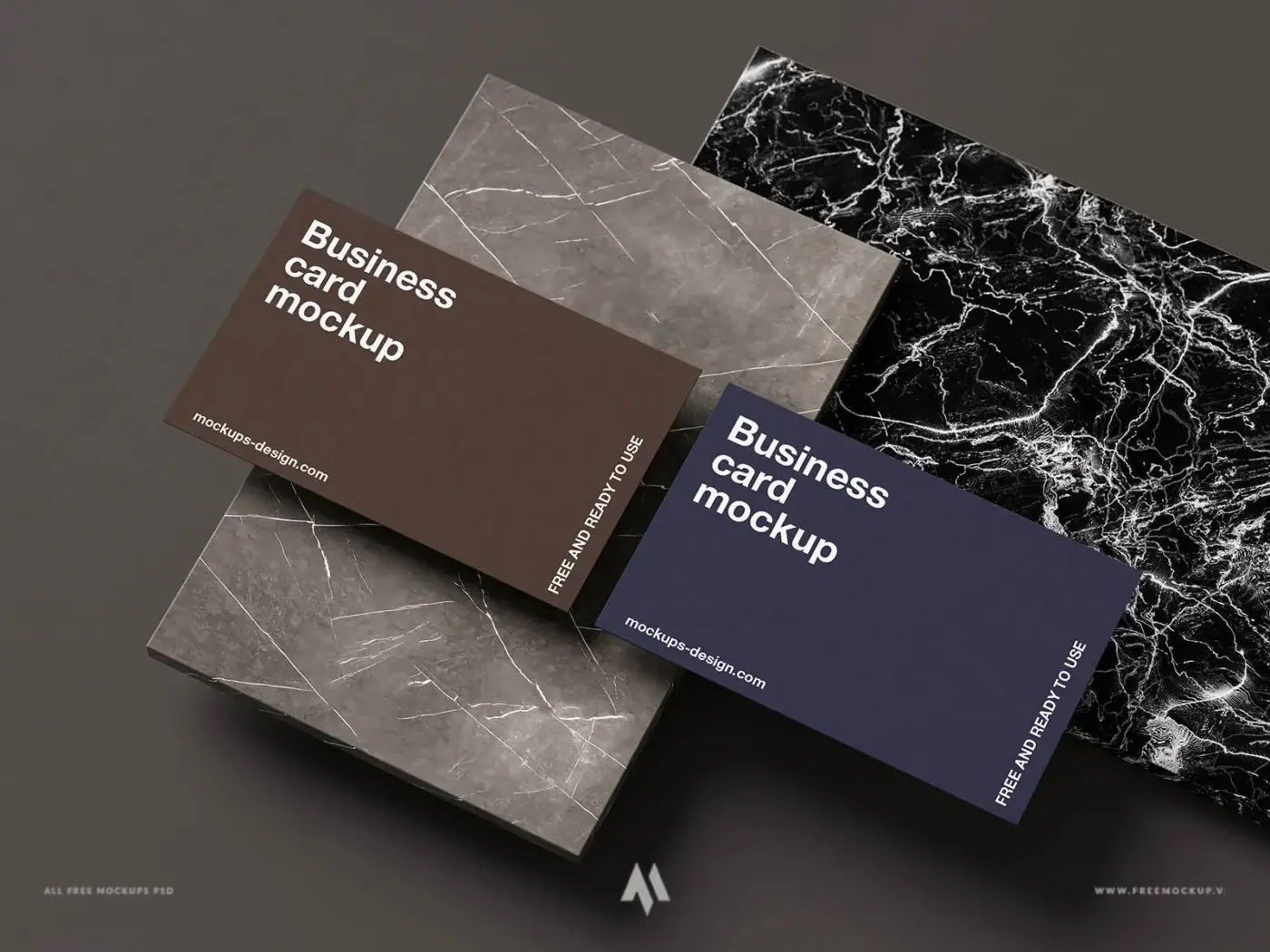 Mockup Danh Thiếp Đá Cẩm Thạch: Đẳng Cấp Khác Biệt