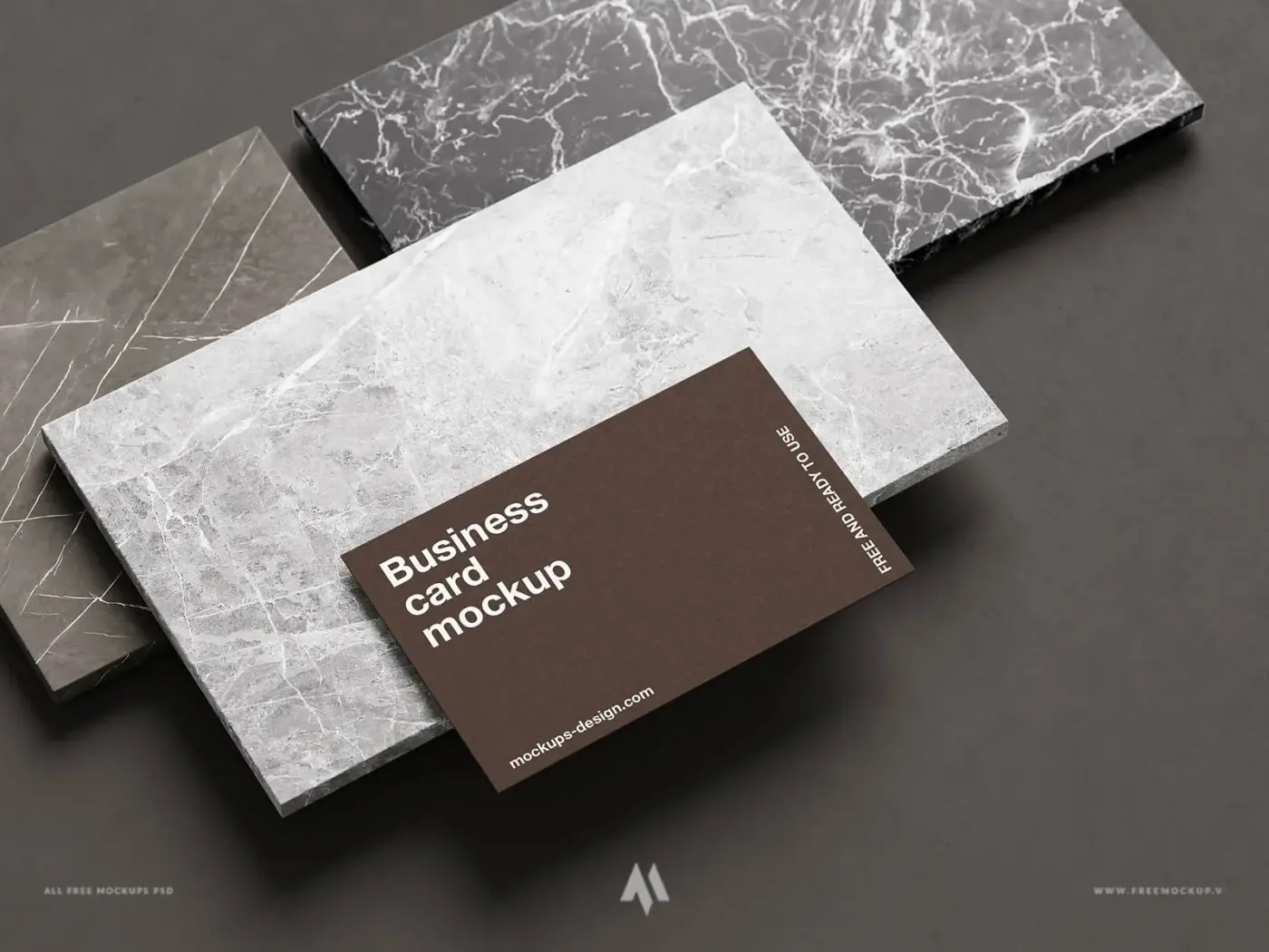 Mockup Danh Thiếp Đá Cẩm Thạch: Đẳng Cấp Khác Biệt