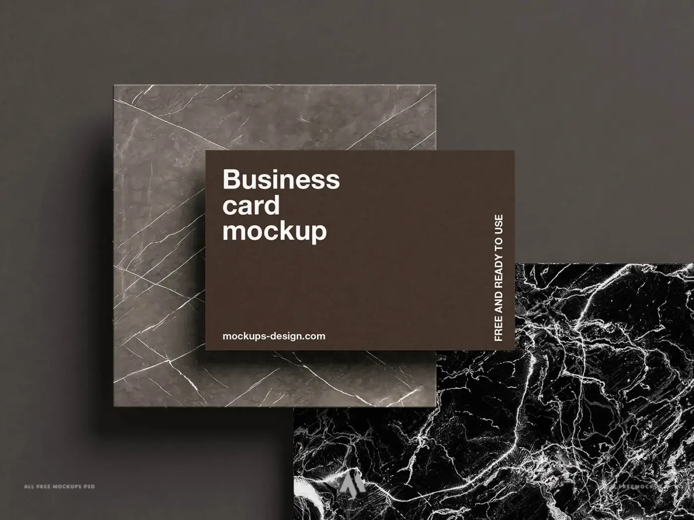 Mockup Danh Thiếp Đá Cẩm Thạch: Đẳng Cấp Khác Biệt