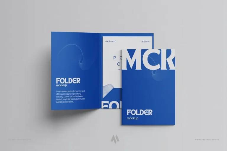 Bộ mockup kẹp tài liệu miễn phí