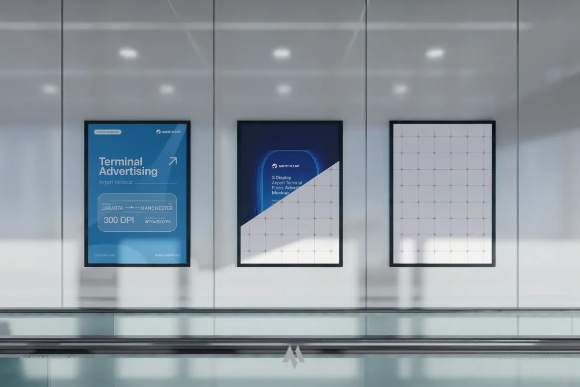 Bí quyết thiết kế nổi bật với Mockup Poster Sân bay!