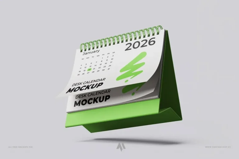 Bộ Mockup Lịch Để Bàn miễn phí
