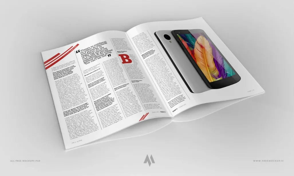 Mockup tạp chí