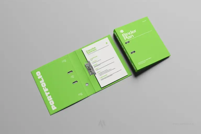 Mockup kẹp hồ sơ miễn phí