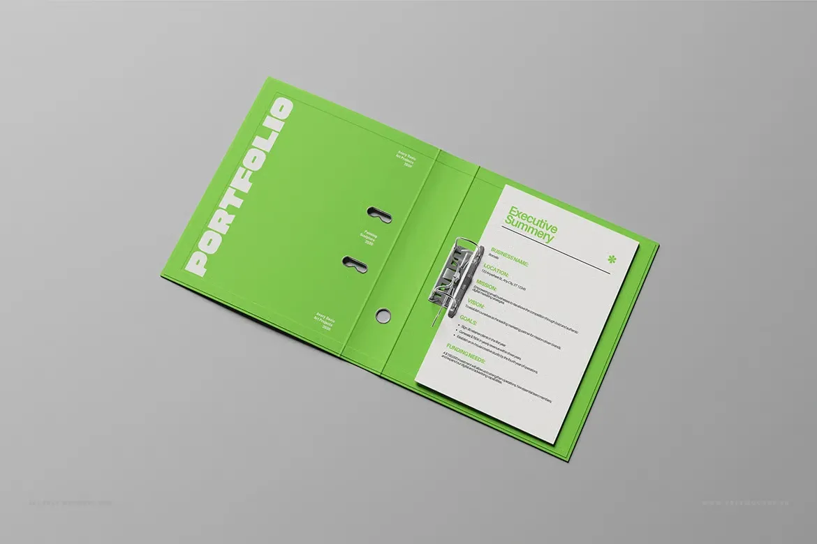 Mockup kẹp hồ sơ miễn phí