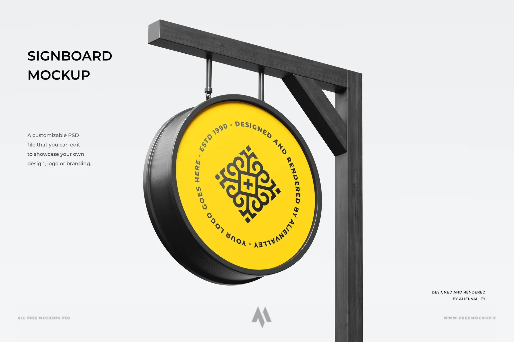 Mockup biển tròn: Thiết kế ấn tượng, thu hút khách hàng!