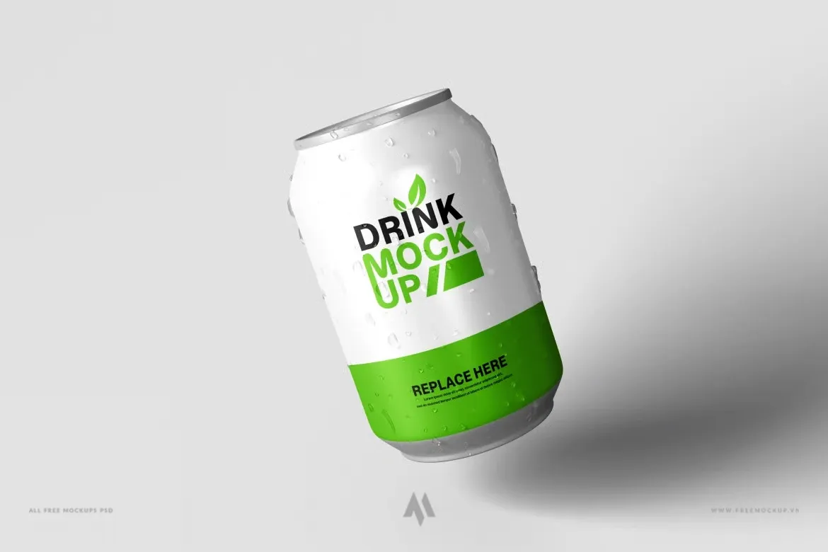 Mockup lon nước ngọt miễn phí