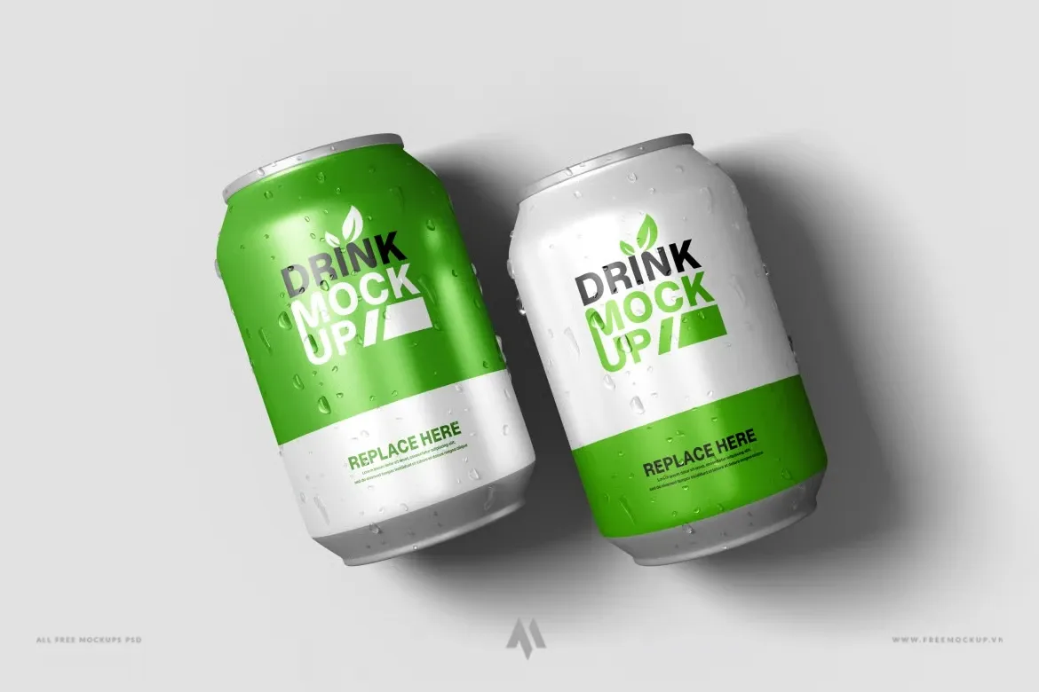 Mockup lon nước ngọt miễn phí