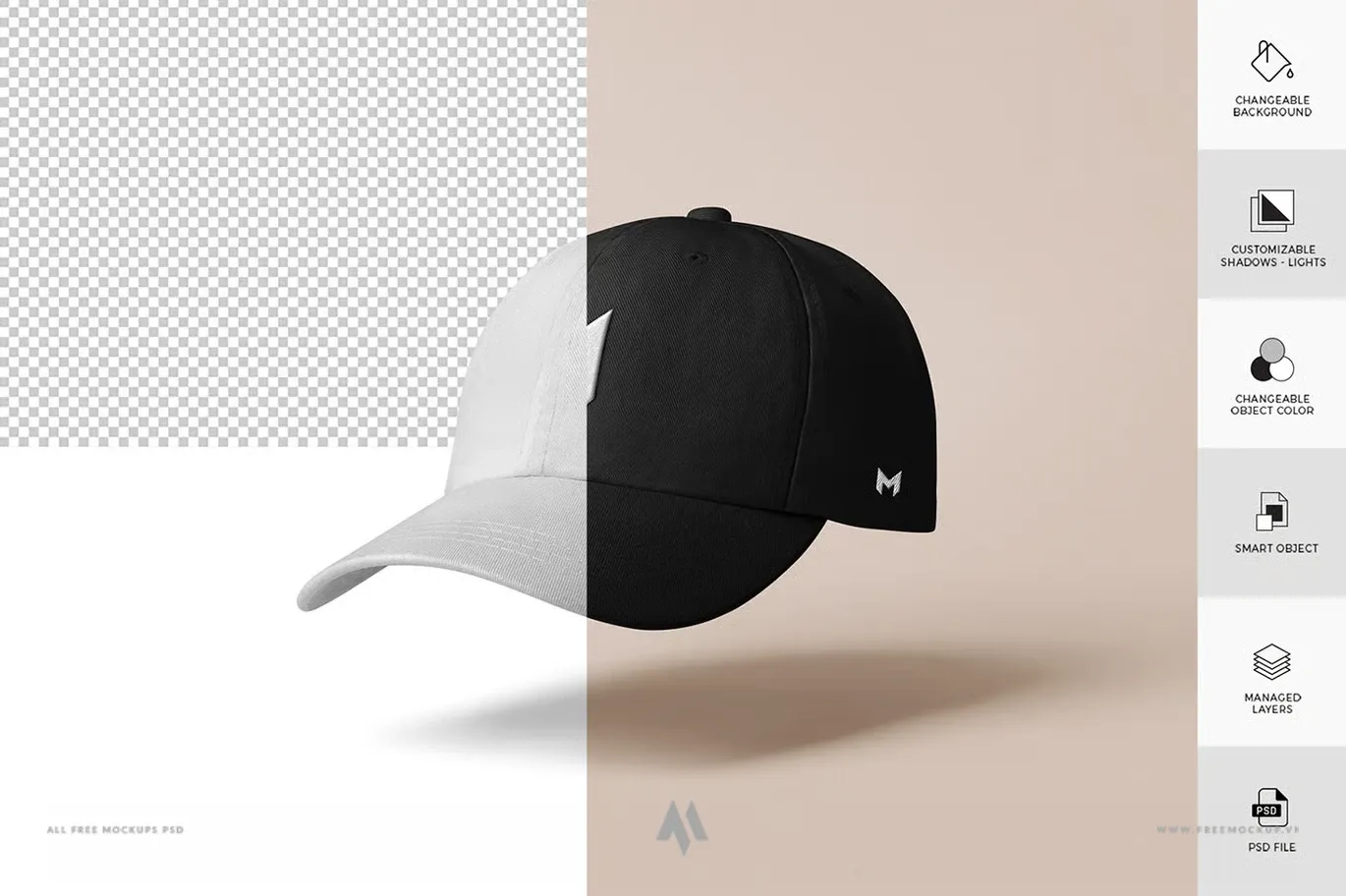 Mockup mũ lưỡi trai m