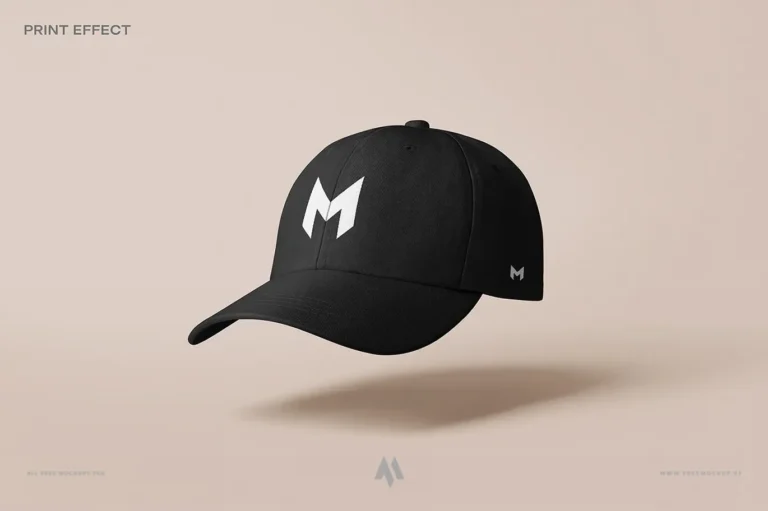 Mockup mũ lưỡi trai PSD