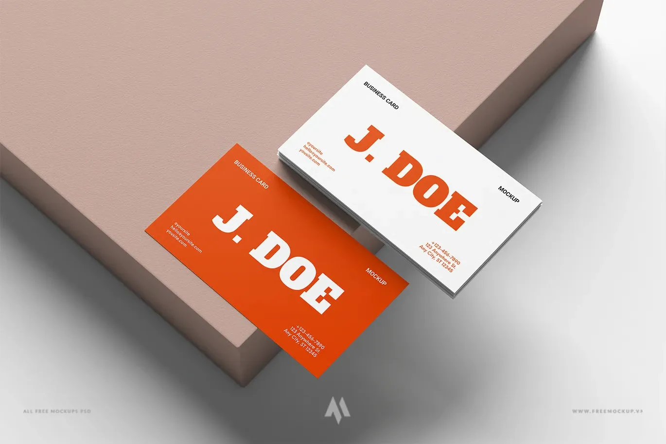 Nâng Tầm Thương Hiệu Với Mockup Danh Thiếp 3D