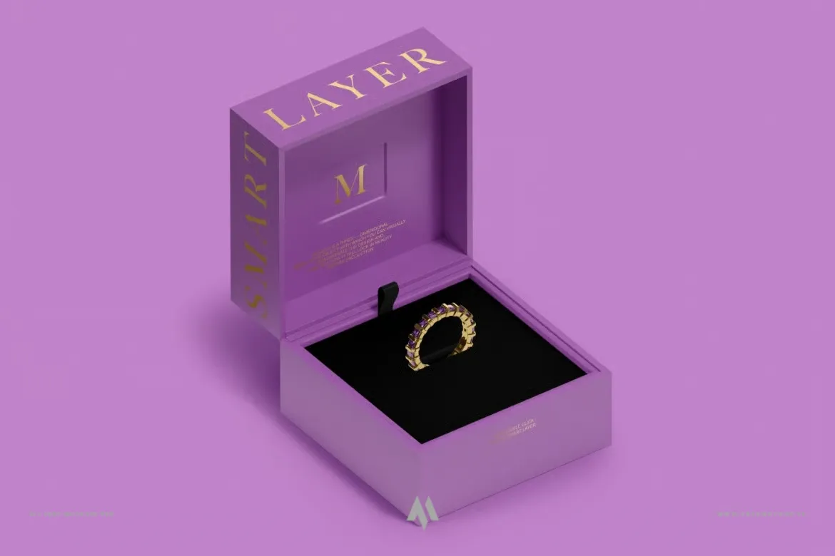 Mockup hộp trang sức miễn phí