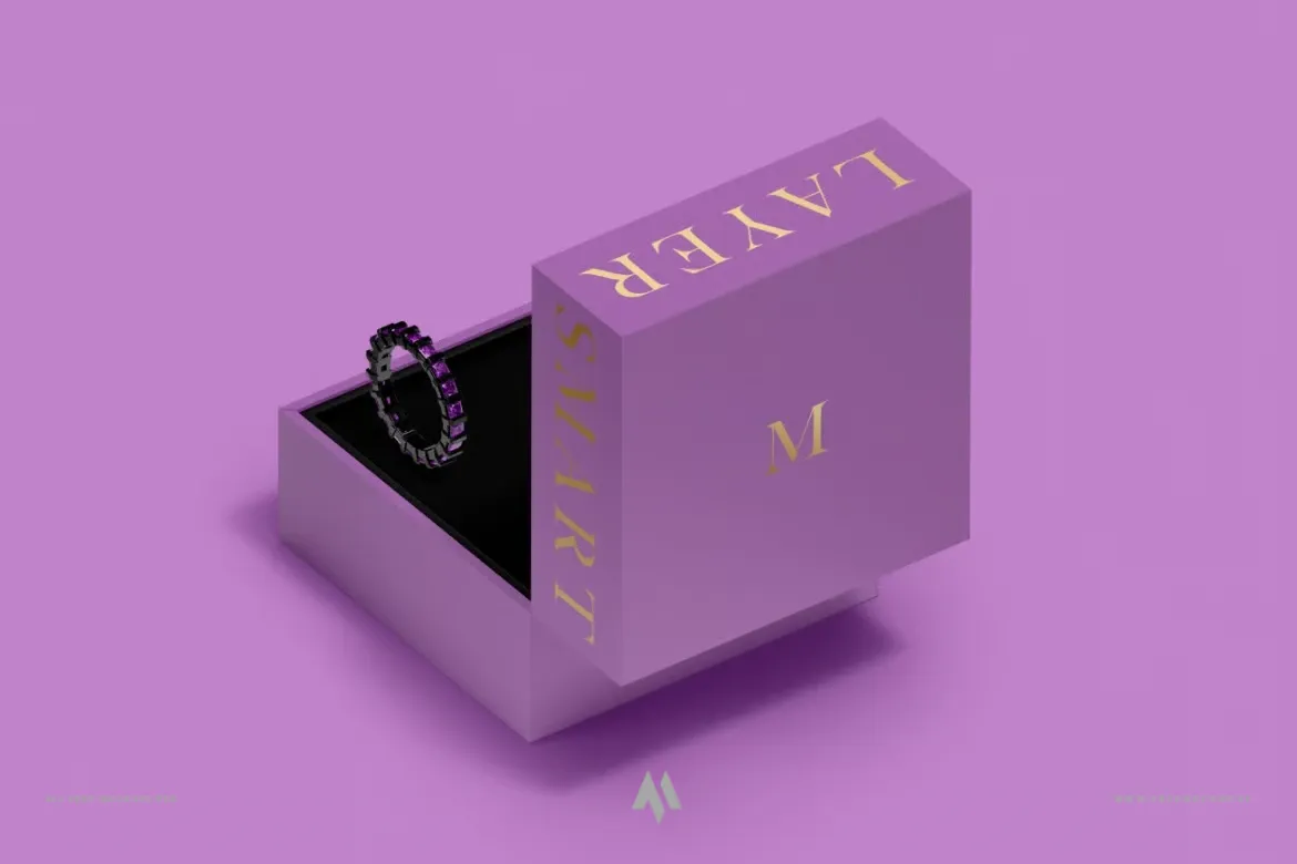 Mockup hộp trang sức miễn phí