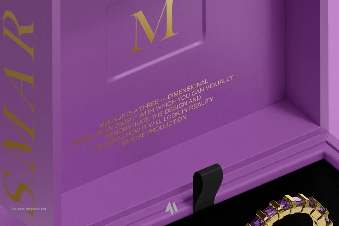 Mockup hộp trang sức miễn phí