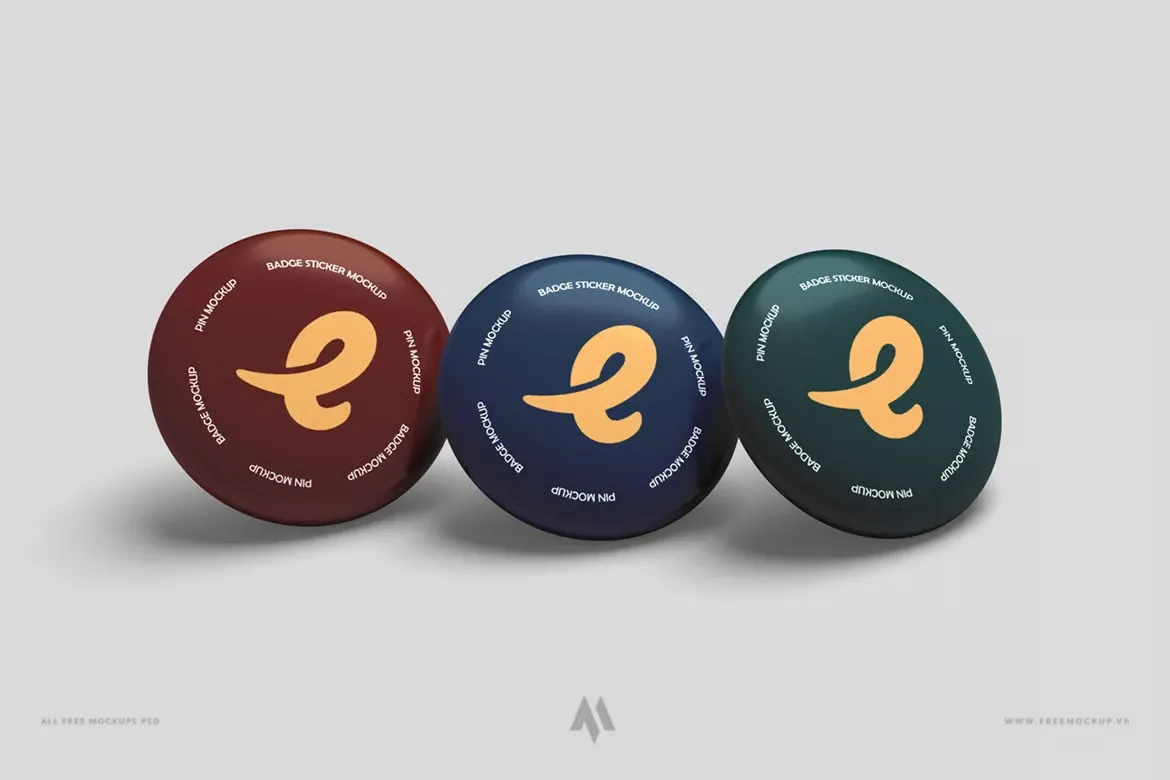 Mockup muy hiệu nhựa tròn miễn phí
