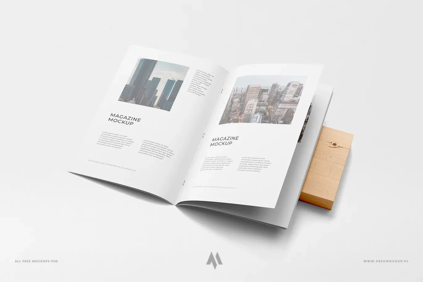 Mockup tạp chí A4 chất lượng cao