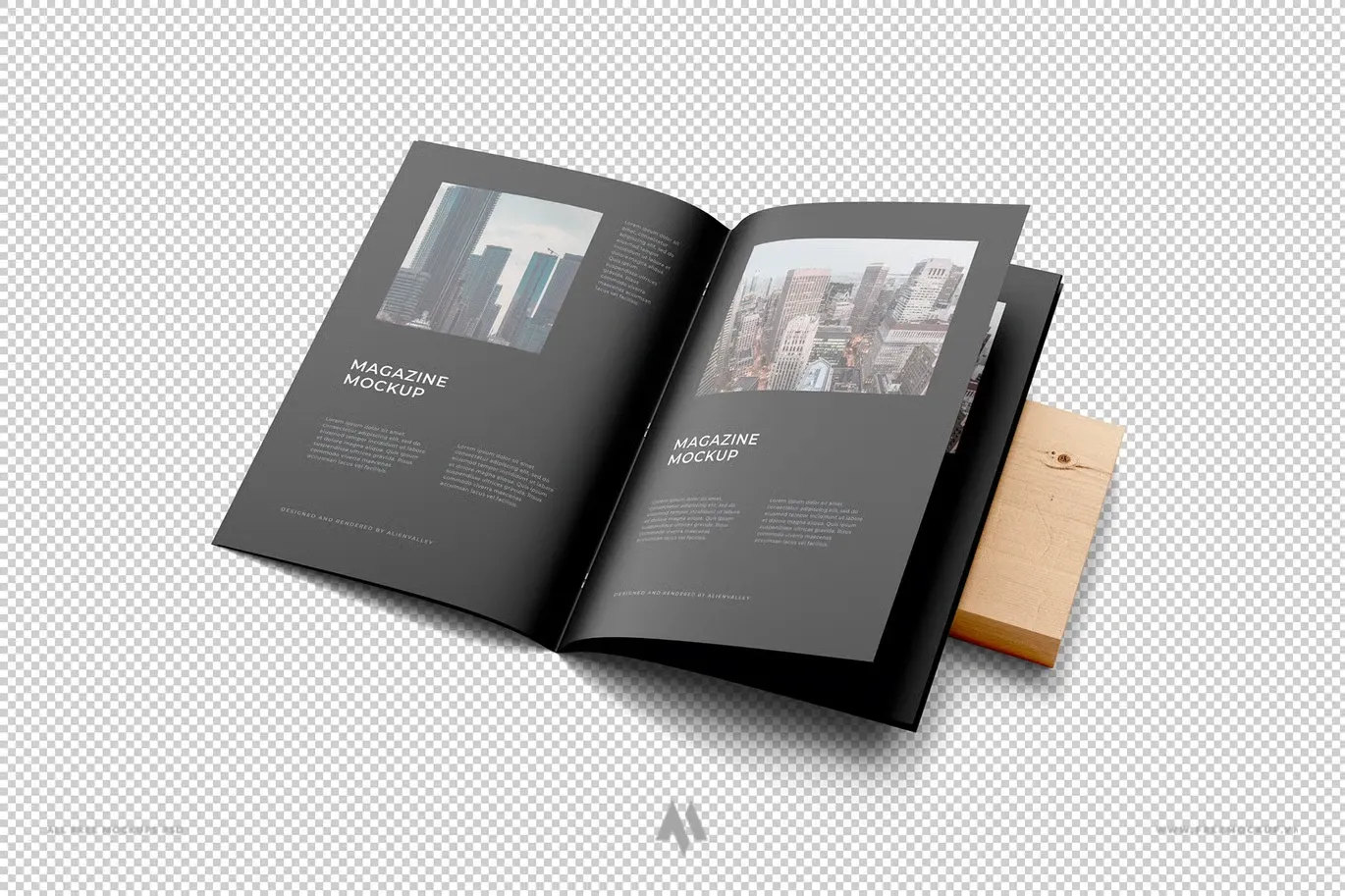 Mockup tạp chí A4 chất lượng cao