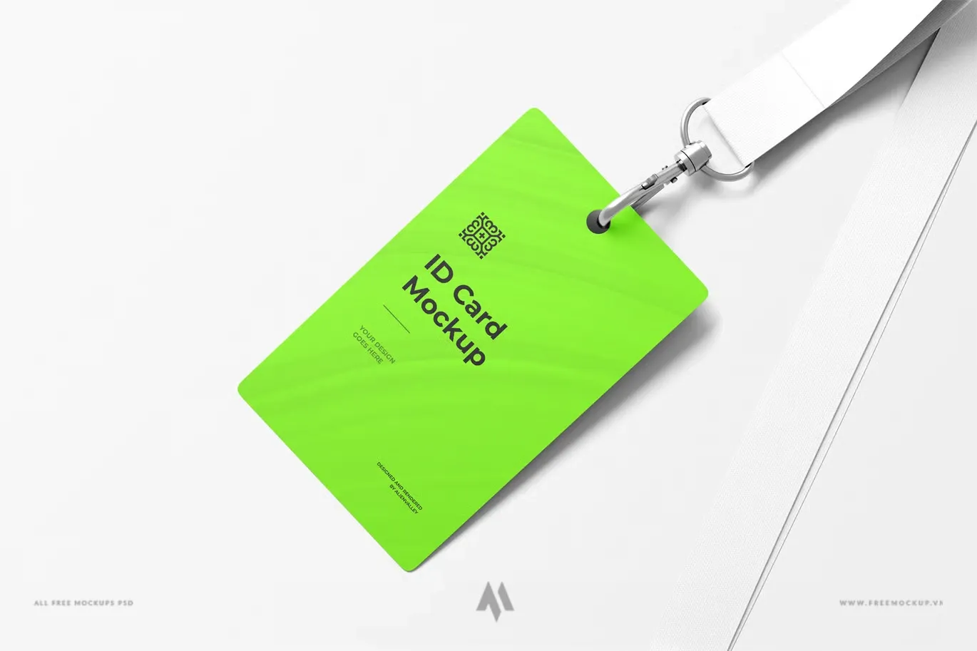 Mockup thẻ đeo nhân sự miễn phí