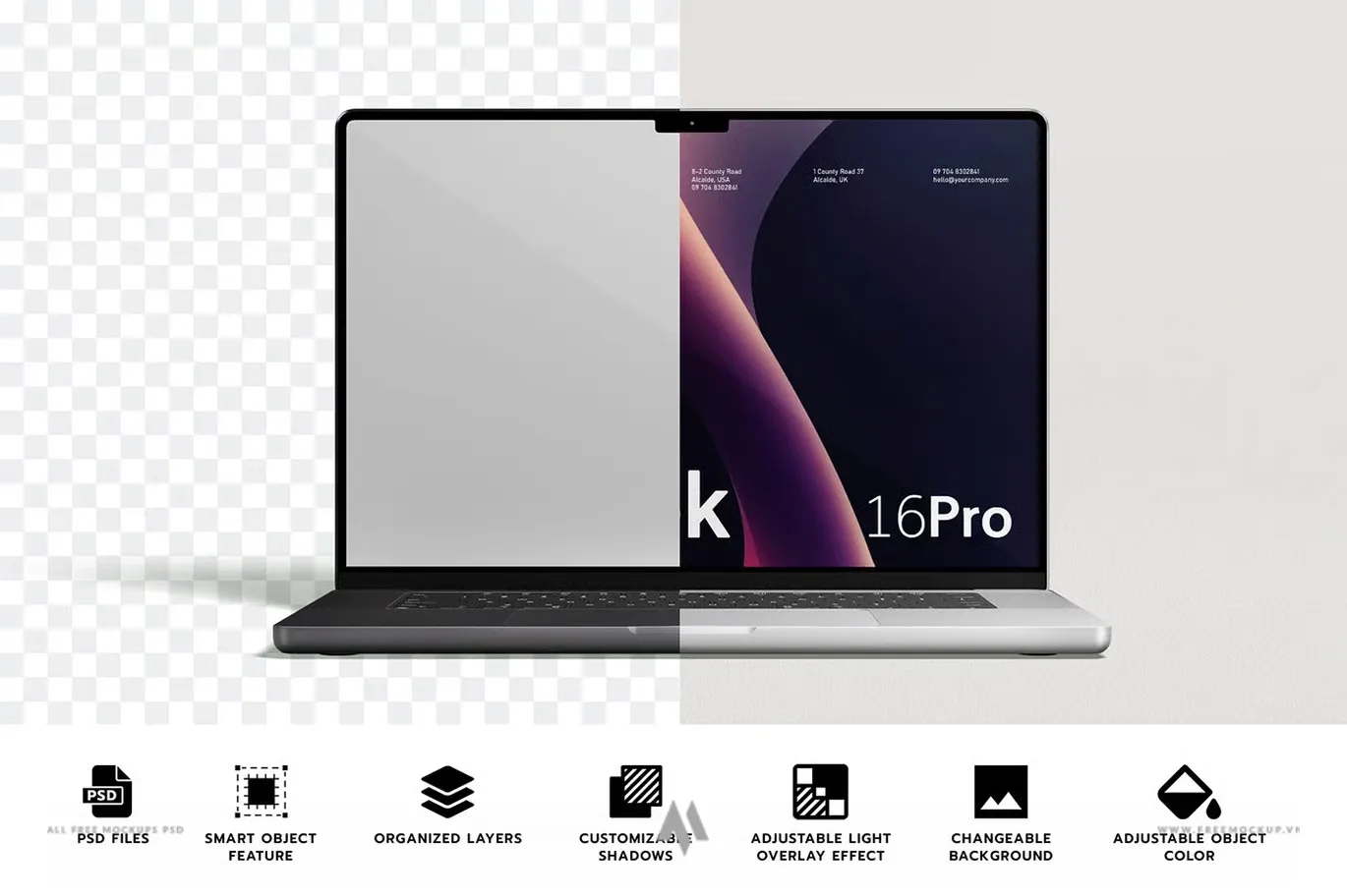 Mockup Macbook 16 Pro