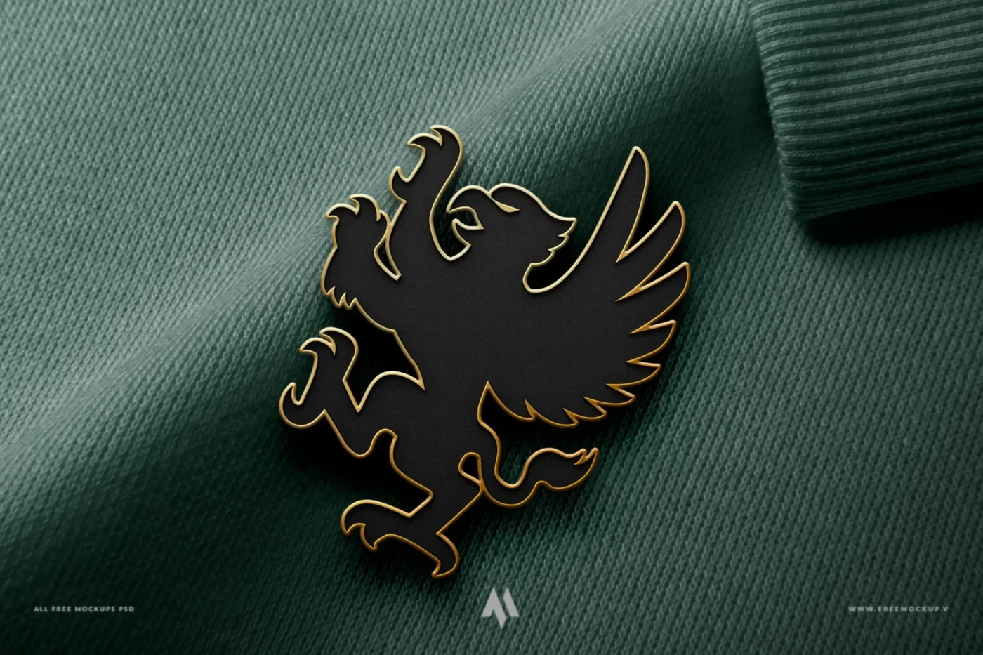 Mockup logo pin cài áo