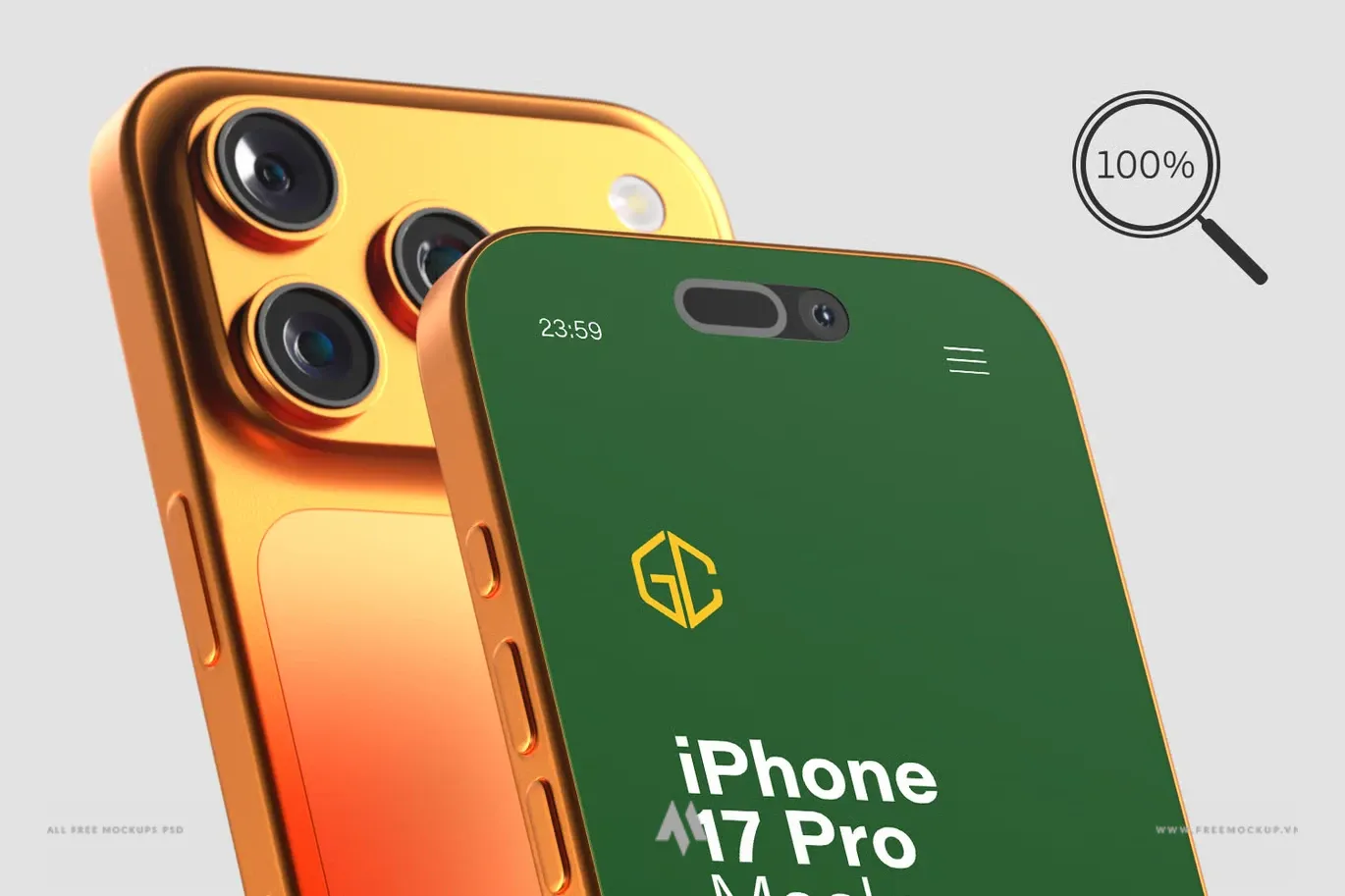 Mockup điện thoại iPhone 17 Pro