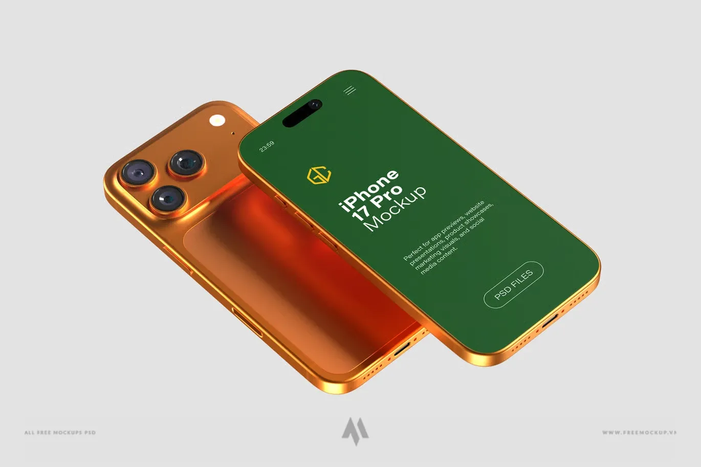 Mockup điện thoại iPhone 17 Pro