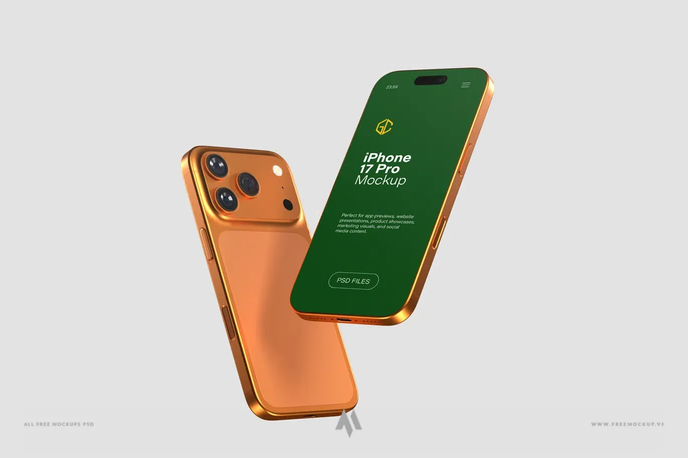 Mockup điện thoại iPhone 17 Pro