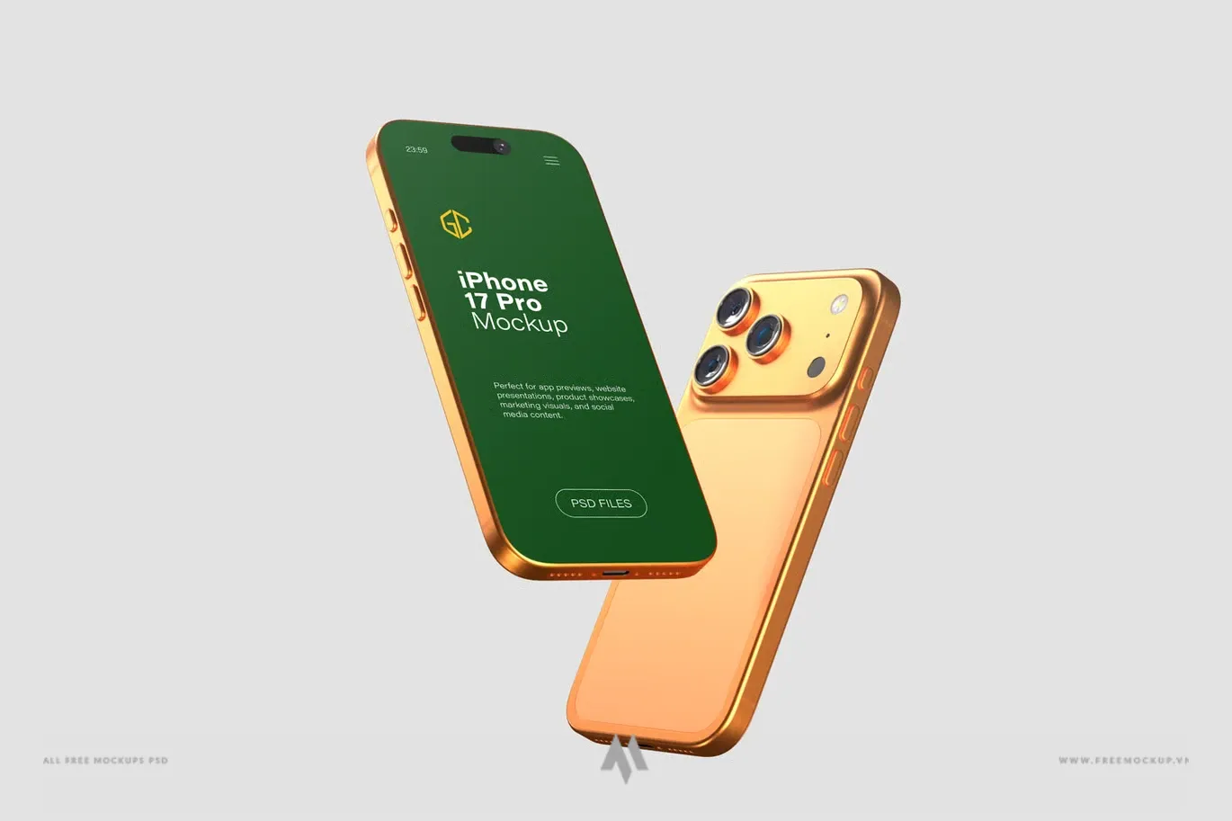 Mockup điện thoại iPhone 17 Pro