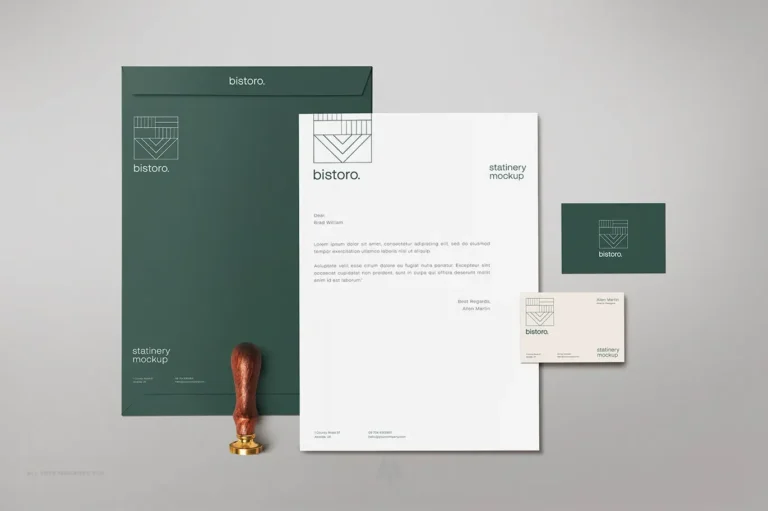 Bộ mockup văn phòng phẩm miễn phí