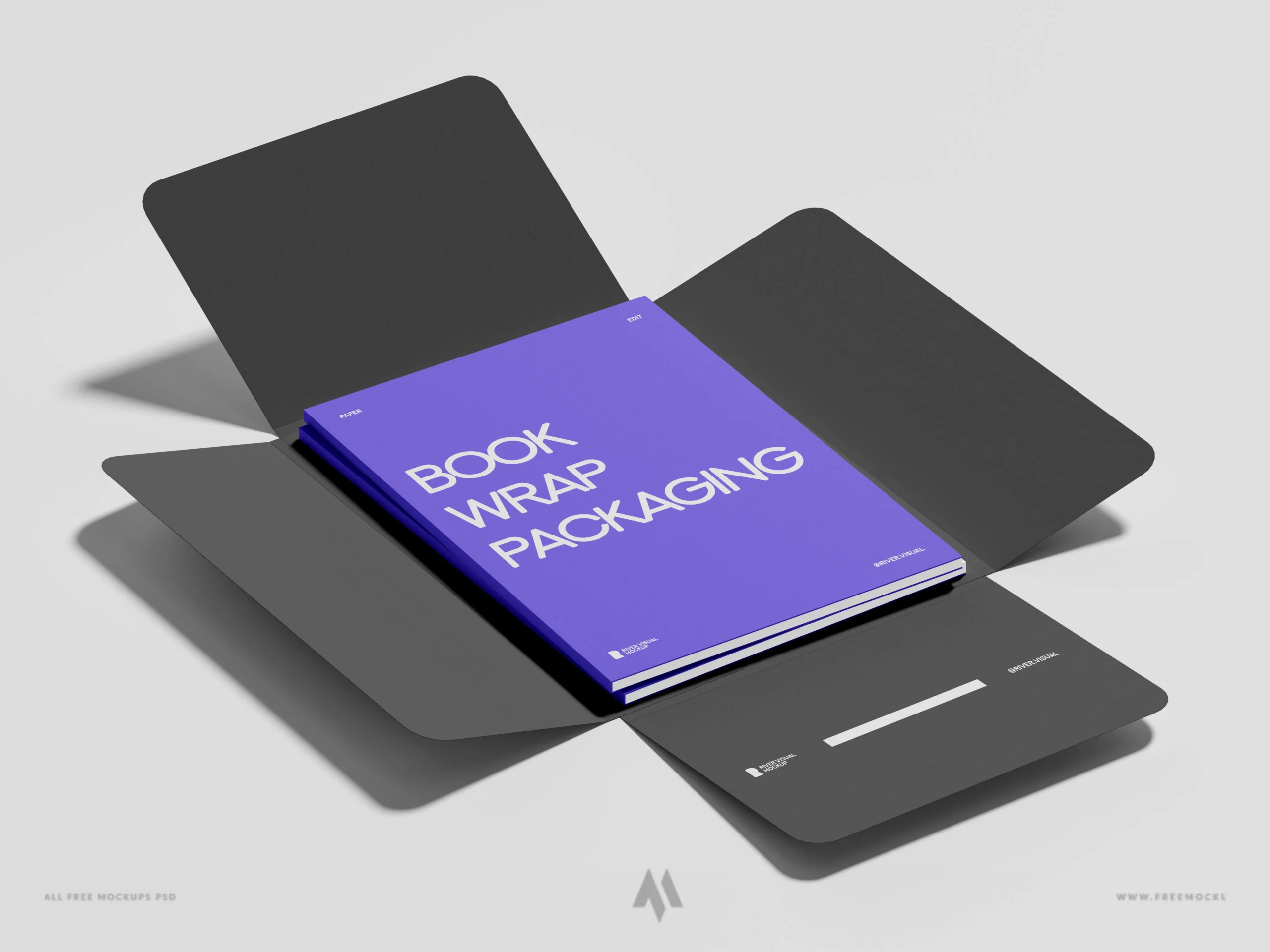 Mockup bìa bọc sách miễn phí