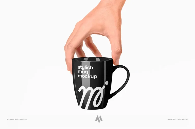 Mockup cốc có tay cầm