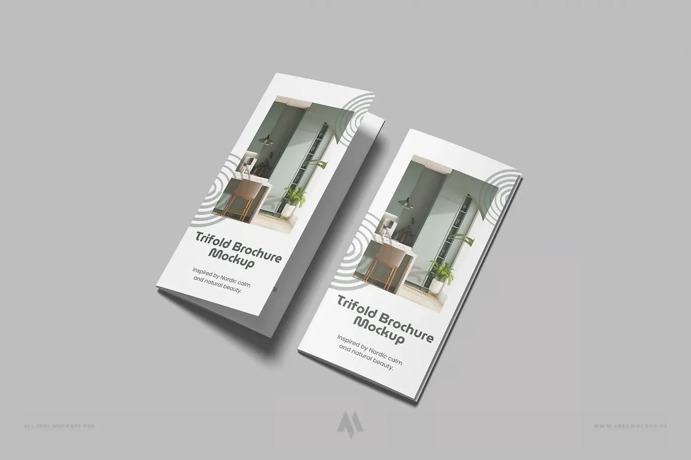 Mockup brochure gập ba ấn tượng