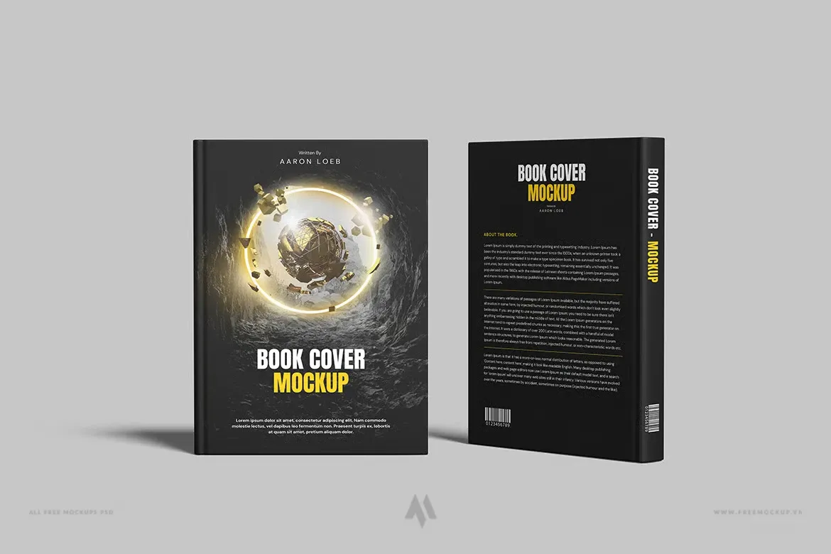 Mockup sách bìa cứng chuyên nghiệp