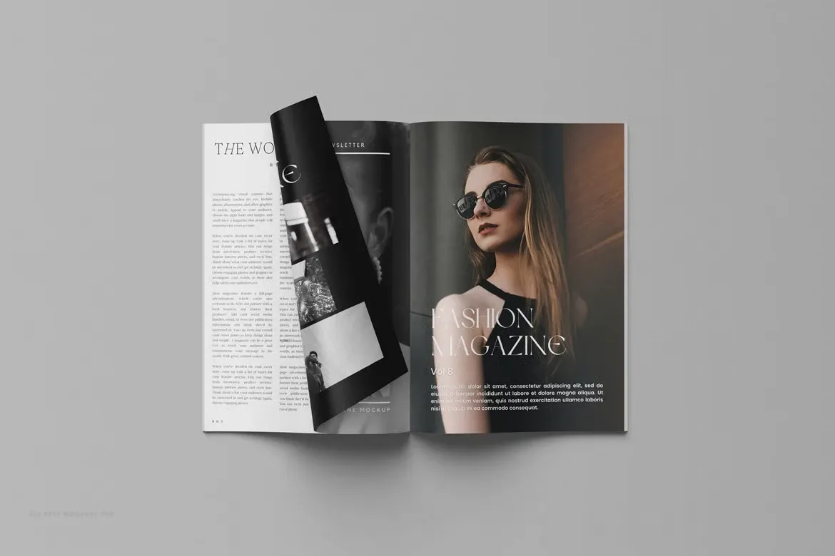 Mockup tạp chí miễn phí