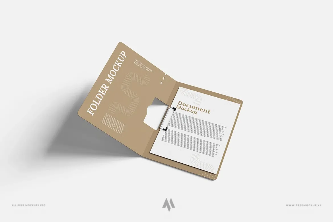 Bộ mockup kẹp tài liệu chất lượng cao