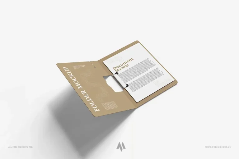 Bộ mockup kẹp tài liệu chất lượng cao