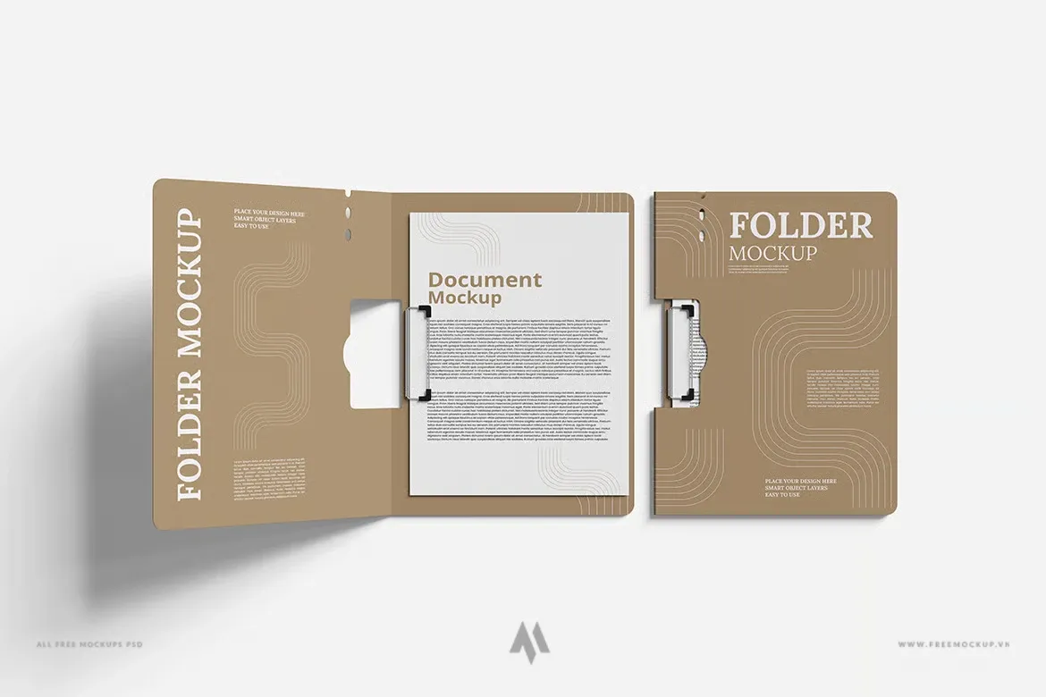 Bộ mockup kẹp tài liệu chất lượng cao