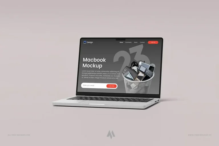 Mockup MacBook Pro miễn phí PSD