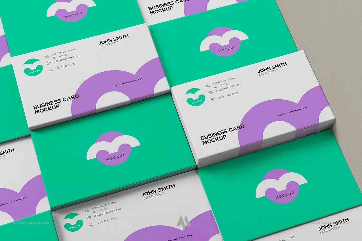 Bộ mockup danh thiếp PSD miễn phí