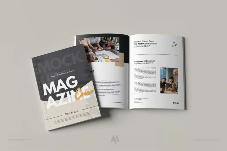 Bộ 6 mockup sách chuyên nghiệp