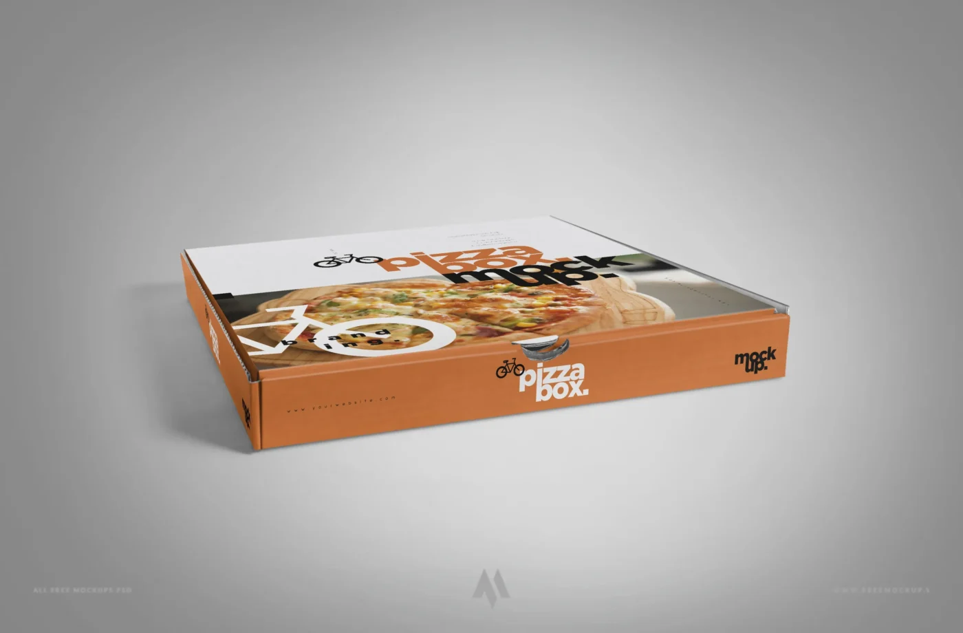 Thiết Kế Ấn Tượng: Mockup Hộp Pizza Chuyên Nghiệp