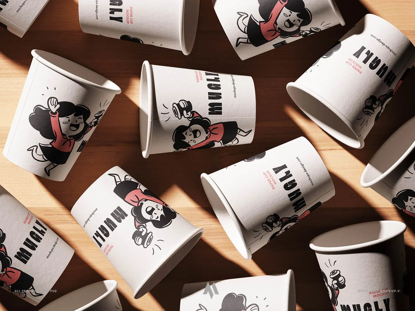 Mockup ly giấy chuyên nghiệp