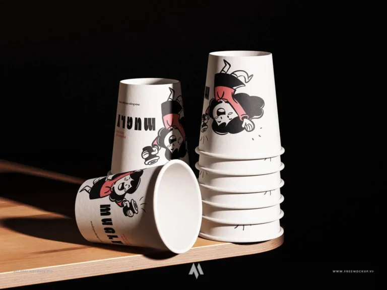 Mockup ly giấy chuyên nghiệp