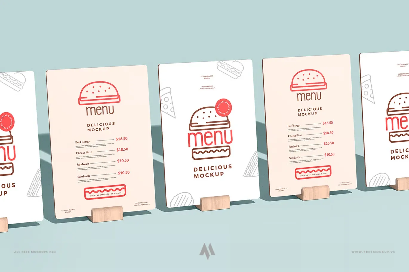 Mockup Menu đẳng cấp